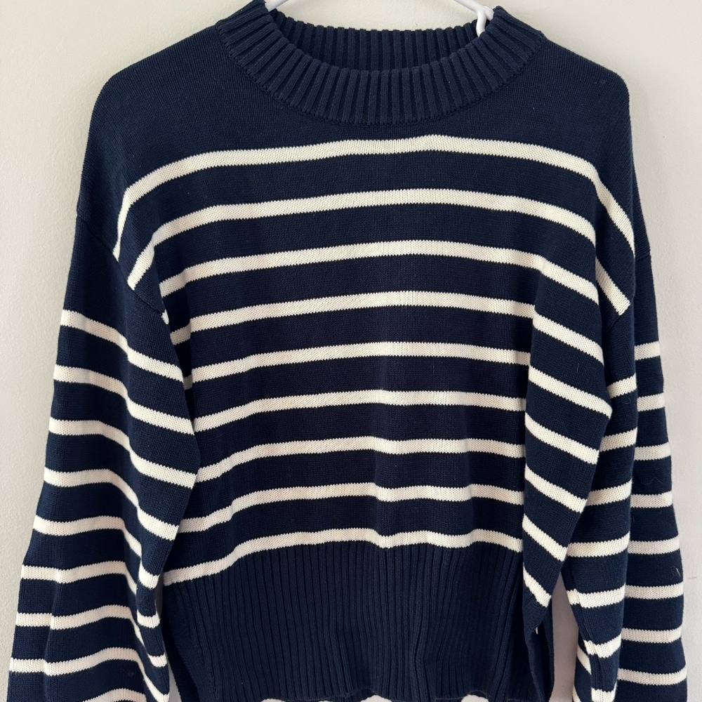 NA-KD Fashion navy and white striped sweater